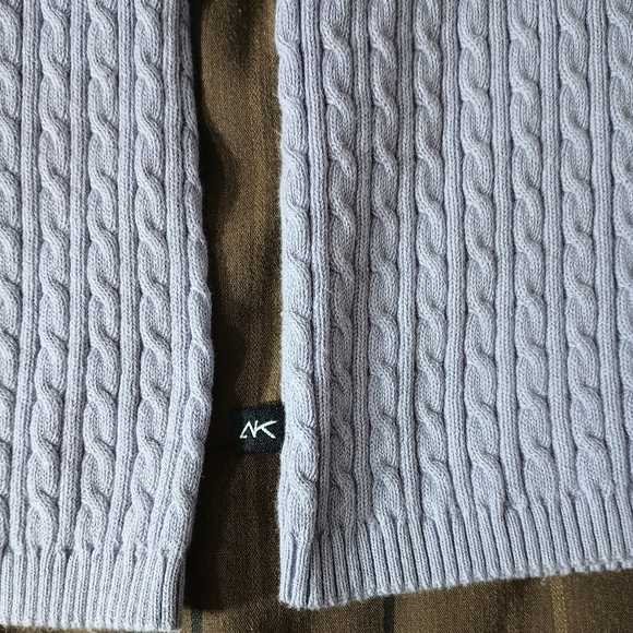 Anne Klein Sport Cable Knit Turtleneck Sweater M - Picture 4 of 8